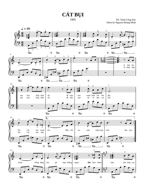 CÁT BỤI - TRỊNH CÔNG SƠN