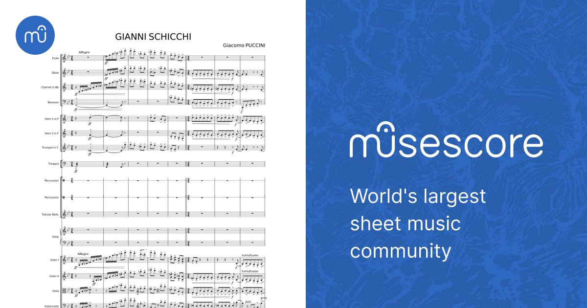 Gianni Schicchi, SC 88 - Giacomo Puccini Sheet Music for Flute