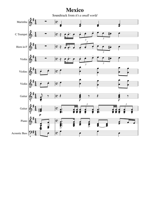 It's A Small World (Mexico Theme) – Sherman Brothers