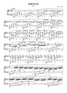 berceuse in d flat major sheet music