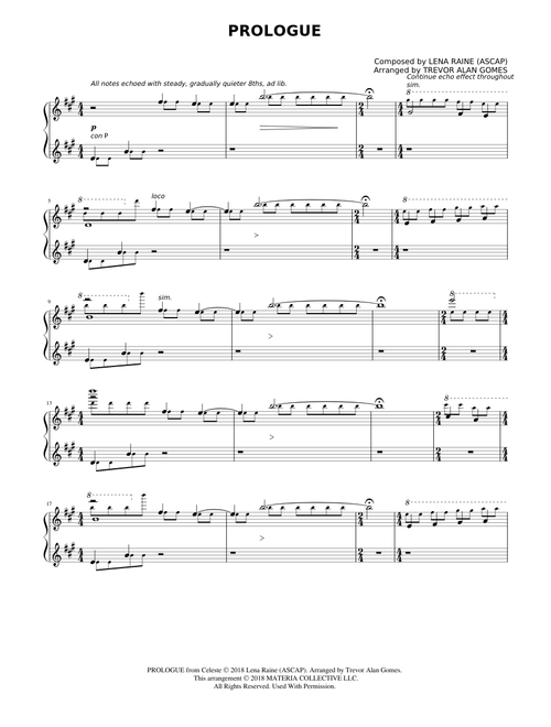 数々の賞を受賞 Collections Piano Celeste sheet materiaeditions by music アート・デザイン・音楽