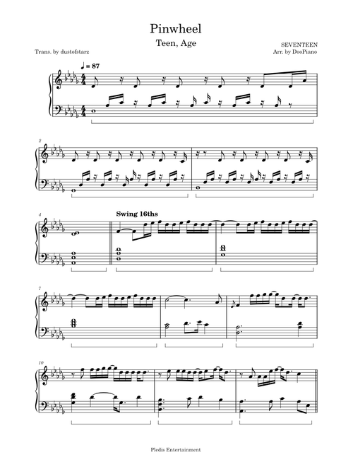 Pinwheel - SEVENTEEN (DooPiano)