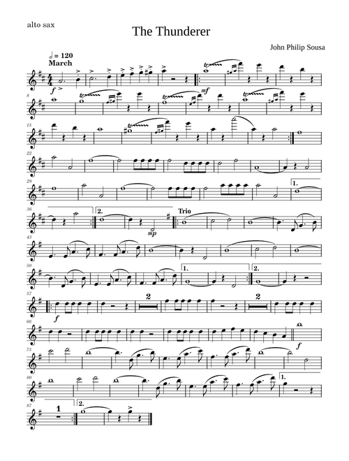 Sousa The Thunderer March