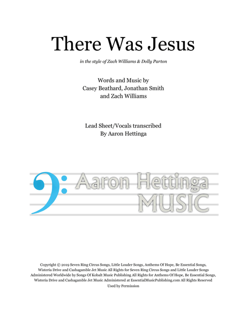 There Was Jesus (Arr. Aaron Hettinga) - Zach Williams (Voice Duet and Piano)