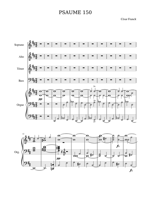 Franck - Psaume 150