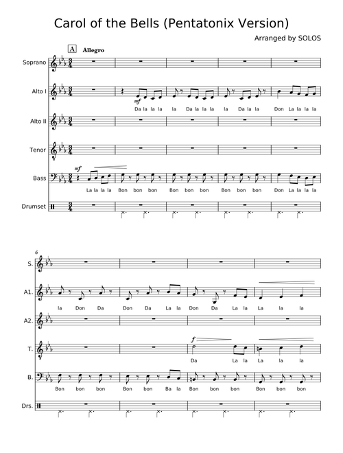 Carol of the bells - Pentatonix