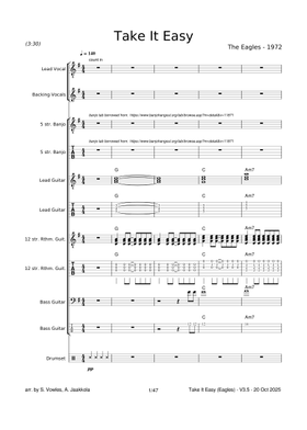 Free Eagles sheet music | Download PDF or print on MuseScore.com