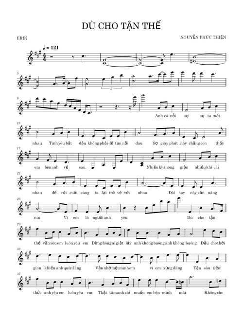 Dù cho tận thế – Erik