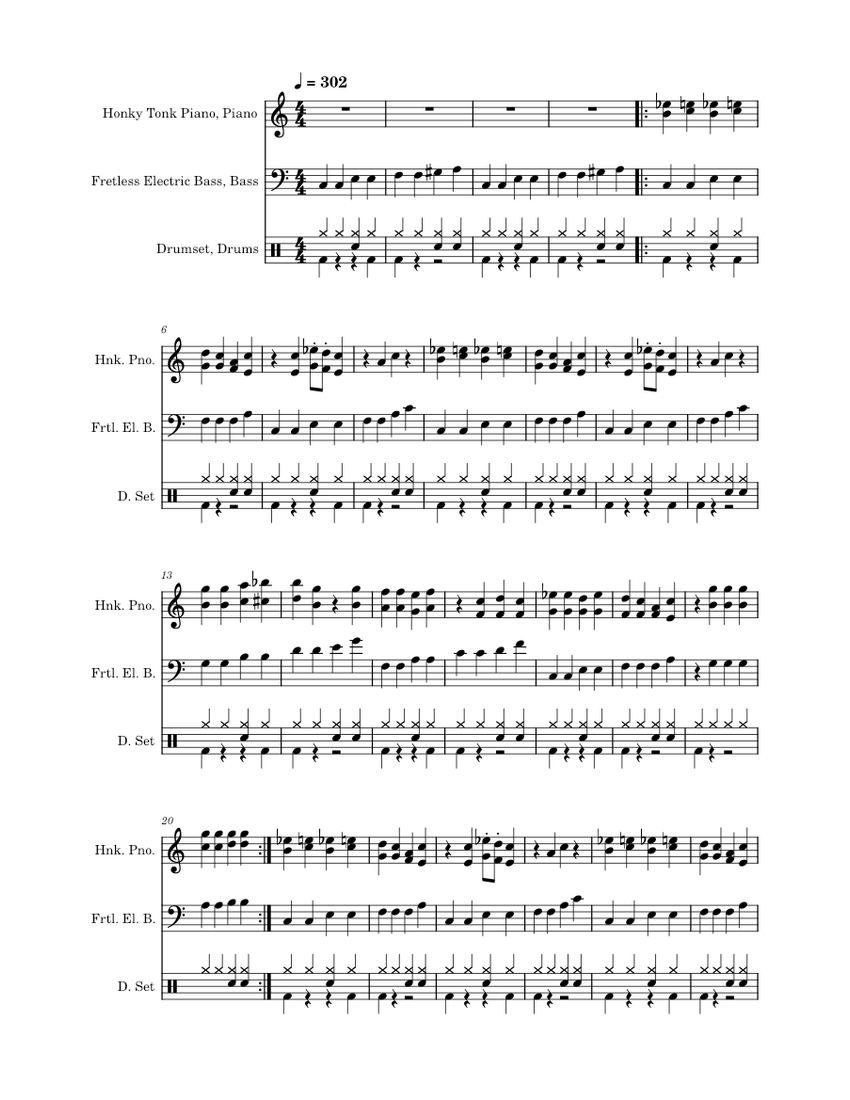 Super Mario Bros. 3 - Koji Kondo - Hammer Bros. Battle Sheet Music for ...