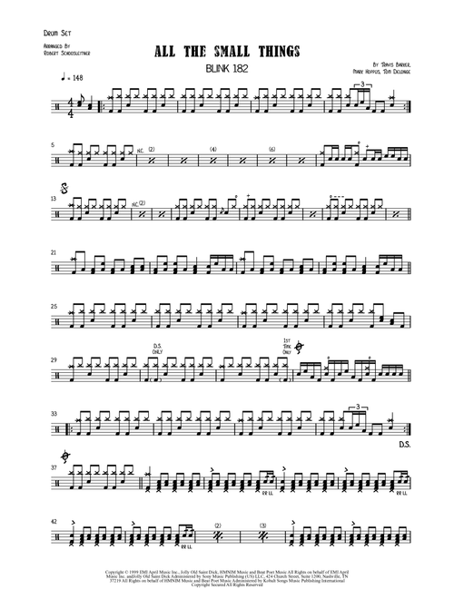 All The Small Things (Arr. Robert Schoosleitner) - Blink 182 (Drums)