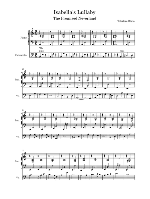 Isabella's Lullaby – Takihiro Obata
