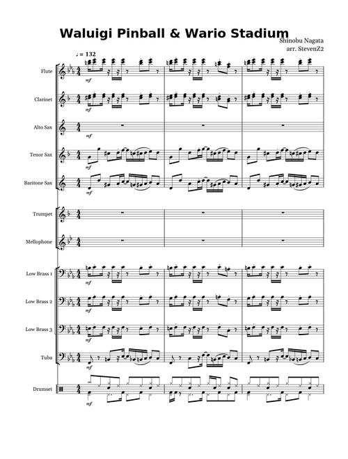 Waluigi Pinball & Wario Stadium Course - Pep Band