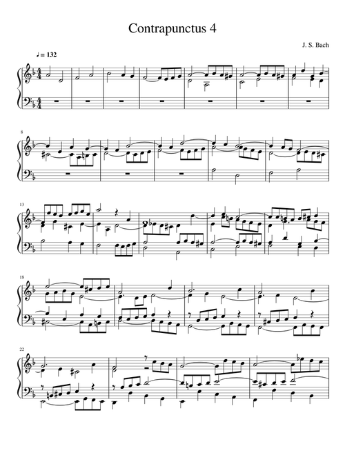 Contrapunctus IV - The Art of Fugue