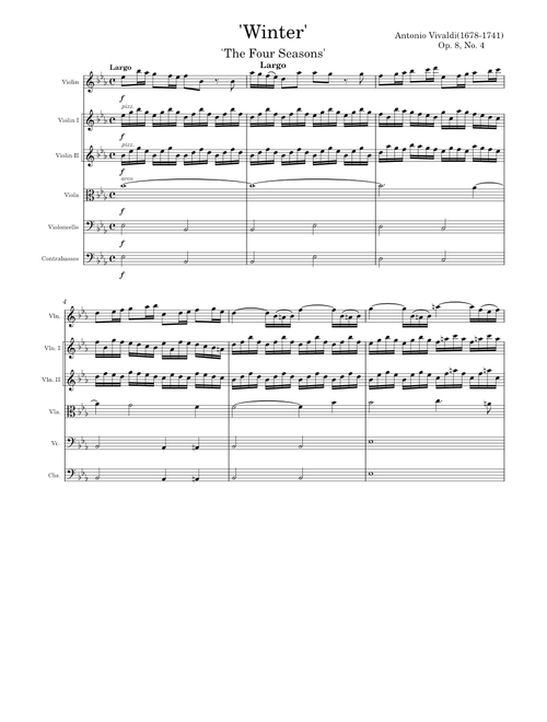 Largo from Winter – Antonio Vivaldi