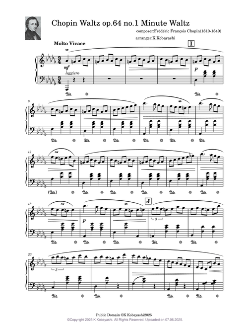 valse(waltz、ワルツ) sheet music by K Kobayashi | Play, print, and