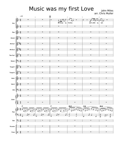 Music Was My First Love - arr. Chris Muller