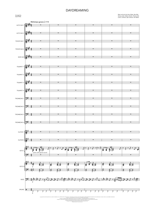 Daydreaming (Arr. Alex Patel) - Harry Styles (Jazz Ensemble)