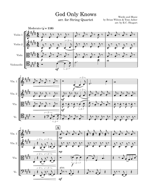 God Only Knows (Arr. for String Quartet)
