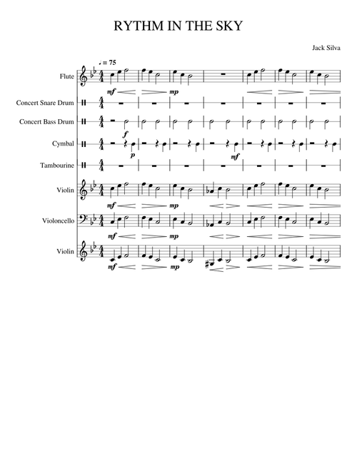 RYTHM IN THE SKY (Full Score)