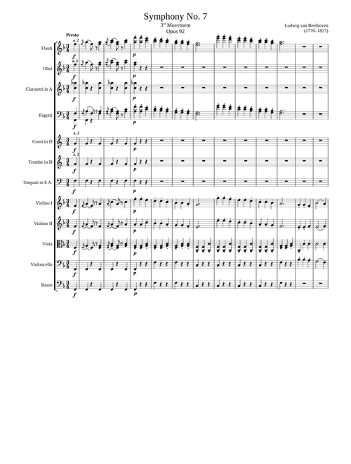 Symphony No. 7, 3rd Movement