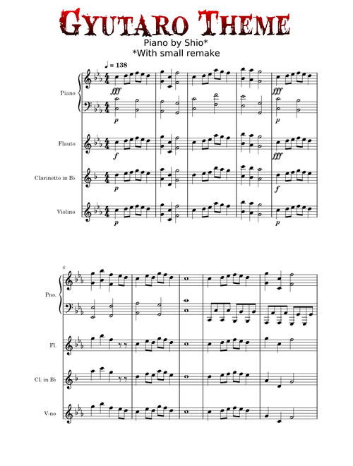 Tengen Uzui vs Gyutaro Theme – Go Shiina Gyutaro Theme (Piano by @Shino)