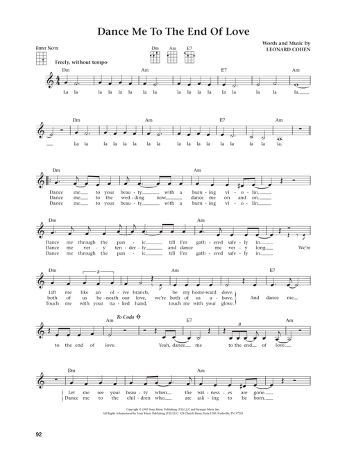 Dance Me To The End Of Love (from The Daily Ukulele) (arr. Jim Beloff) - Madeleine Peyroux (Ukulele)