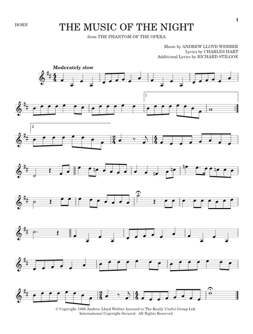 The Music Of The Night - David Cook (French Horn Solo)