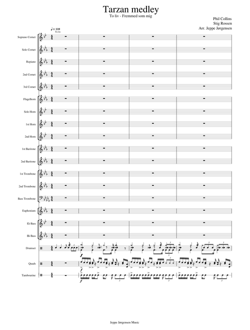 Tarzan for brass band (Two worlds & Strangers like me)