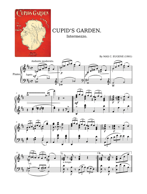 Cupid's Garden by Max C. Eugene (1901)
