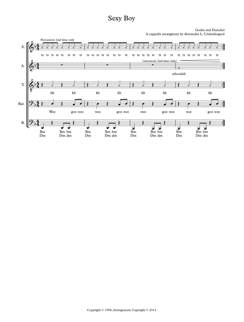 Sexy Boy (Arr. Alexandra Louise Uitdenbogerd) - Air (Choral, SATB divisi)