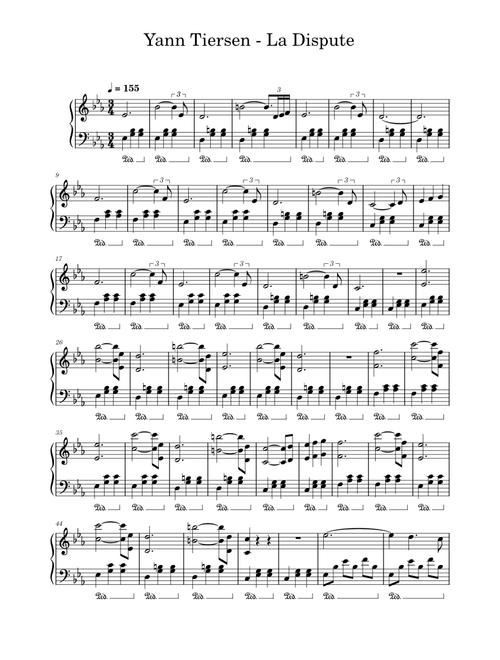 La dispute – Yann Tiersen