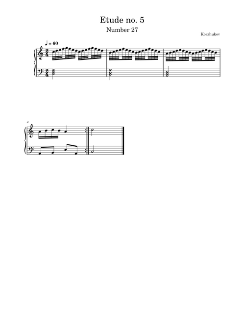 Etude no. 5 - Korzhukov