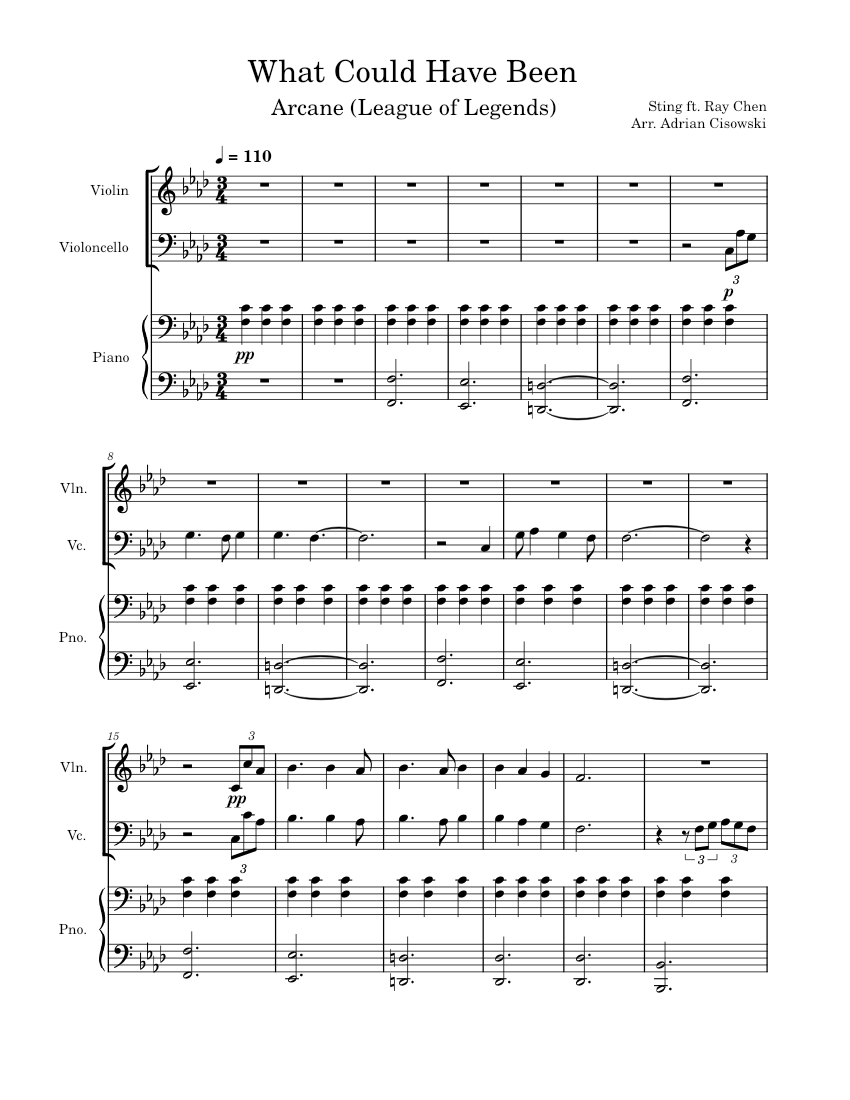 What Could Have Been (Arcane: League of Legends) – Sting Sheet 