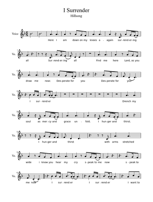 I Surrender - Hillsong