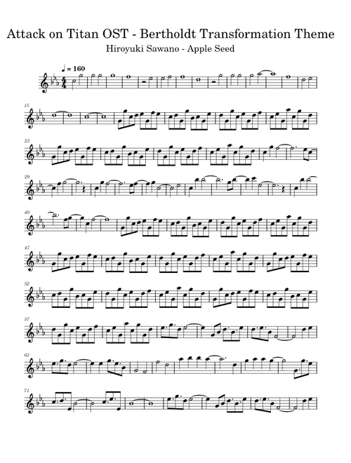 Attack on Titan OST - Bertholdt Transformation Theme