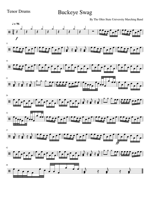 Buckeye Swag Tenor Drums