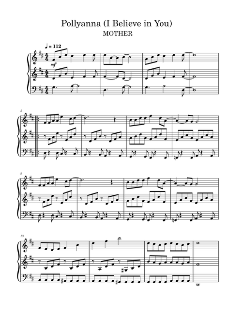 Pollyanna (I Believe In You) - MOTHER