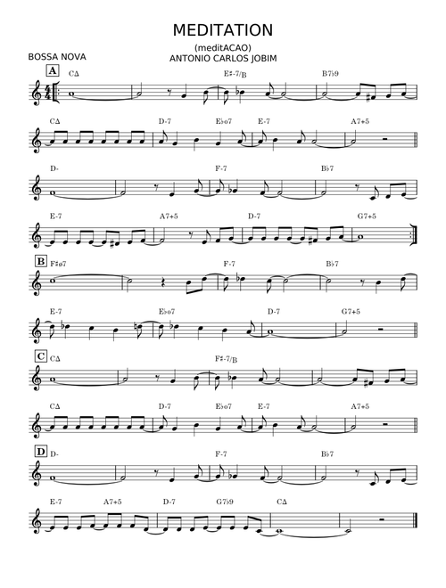 Meditation (Meditacao) - Antônio Carlos Jobim