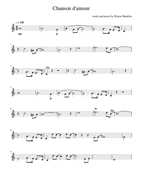 chanson d'amour (imported from a pdf file)