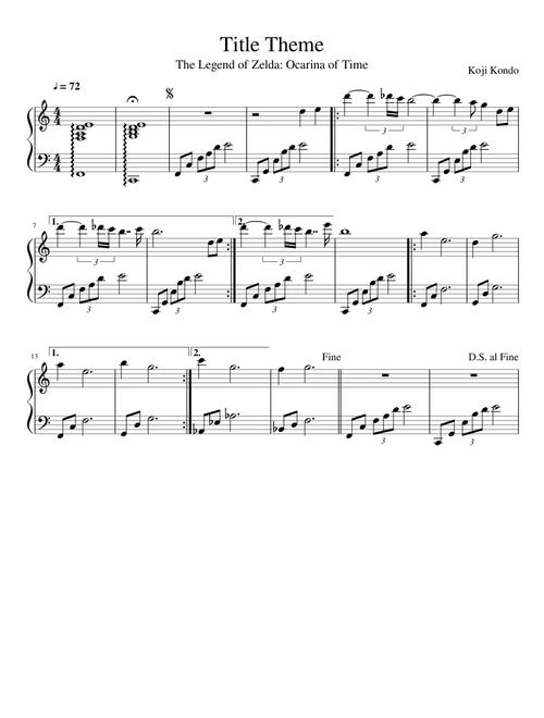 Title Theme: Ocarina of Time
