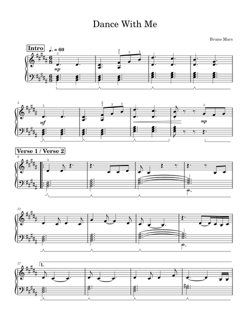 Dance With Me – Bruno Mars
