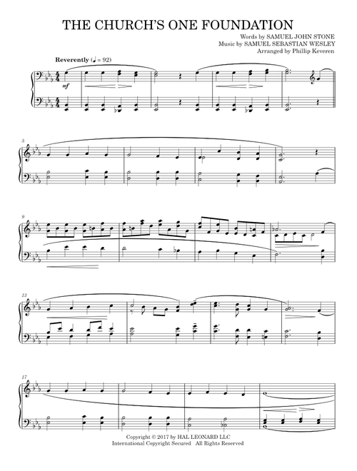 The church’s one foundation - Samuel S. Wesley (Piano Solo)
