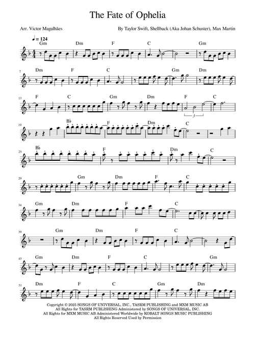 The Fate Of Ophelia (Arr. Victor Magalhães) - Taylor Swift (Violin Solo)