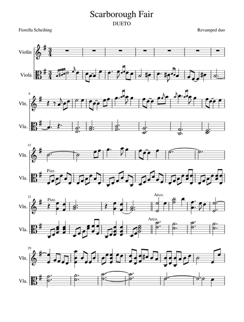 Scarborough Fair-DUETO