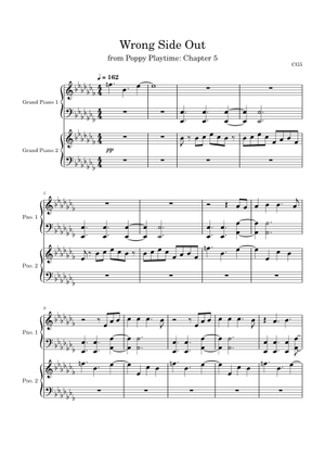Wrong Side Out – CG5 Sheet Music for Piano, Saxophone alto, Saxophone ...