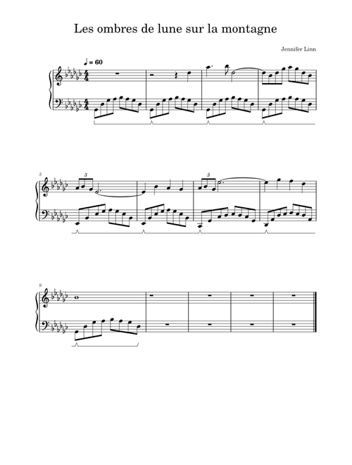 Les ombres de lune sur la montagne (Moonshadows On The Mountain) – Jennifer Linn, Muzio Clementi