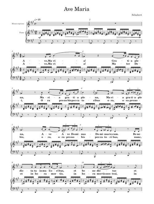 Ave maria – Franz Schubert
