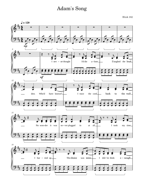 Adam's Song - blink-182