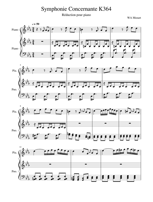 Symphonie Concertante K364 - Mozart