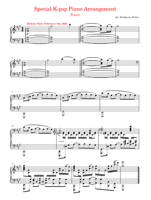 [TEASER] Special K-pop Piano Arrangement